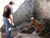 Our local Mayan friends prepare the fire for cooking a traditional Mayan dish for El Día de los Muertos celebrations.